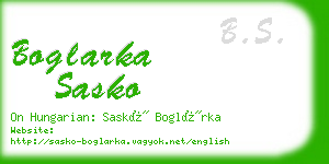 boglarka sasko business card